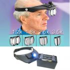 Lupa Frontal Doble LED (set 4 lentes)