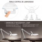 Flexo lupa 5D-20D doble Led regulable + UV Flexo lupa 5D-20D doble Led regulable + UV