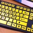 Teclado Alto Contraste Amarillo Kero