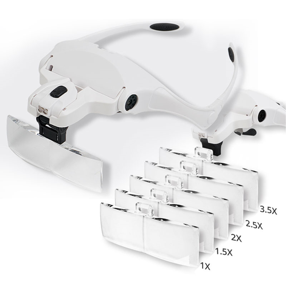 Gafas lupa con luz led deals